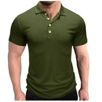 Muška majica Zeleni vrhovi za muškarce Modni muški casual majica kratkih rukava patchwork vrhovi dukseve