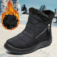 DMQupv čizme Topla plus platform za ženske cipele za ženske cipele za žene Zimske čizme žene Ženske cipele snijega cipele crna 8.5