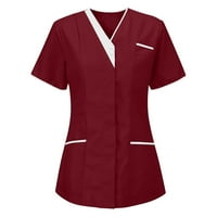 Ženske medicinske sestre Tunika Jedinstvena klinika Carer Lapel Zaštitna odjeća na vrhu XXL