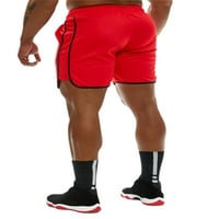 Gergngdo muške ljetne sportske kratke hlače, casual kontrast boja samo podešavanje elastičnog struka