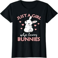 Samo djevojka koja voli zec zečje poklon ideju za ženska majica