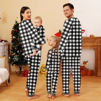 Božićna porodica Pajamas Podudarni setovi Organska pamučna odjeća za spavanje za spavanje za odmor Flannel