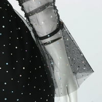 Ženska maxi haljina čvrste boje jedno rame dugi rukav jedan rame Tanak pričvršćen naprijed za žene