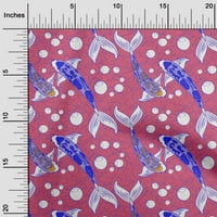 Onuone pamuk dres ružičaste tkanine azijski japanski koi riblji obrtni projekti Dekor tkanina štampan