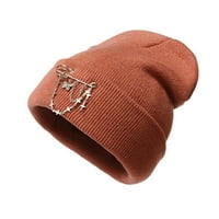 Shiusina Sun Hat vanjski zimski odrasli neutralno drži tople šešire ukrasite pletenim vunenim šeširom
