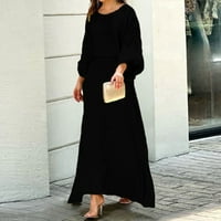Ženska suknja Set Solid Color Slim Casual Ležerne prilike dugih rukava Duga suknja Sadržaj Midi suktni