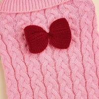 Vnanda džemper sa dobrom elastičnošću pleteni džemper sa kućnim ljubimcima s ukrasom luka mekana udobna