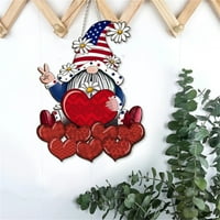 Ljetni poklon! Dan nezavisnosti Patriotski patuljak ornament viseći oznaku Memorijalni dan Dekorativni