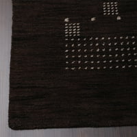 Rugsotički tepisi Ručni loom, prostirka savremene vune, smeđa, 3'x5 '