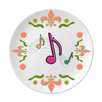 FONOGRAM STAVE Glazbeni cvjetni keramika ploča za jelo za večeru