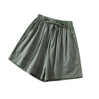 TAWOP ženske kratke hlače Ležerne hlače Labave kratke hlače za žene zelena veličina 12