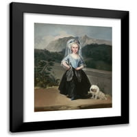 Francisco de Goya Crni modernog uokvirenog muzeja Art Print pod nazivom - Maria Teresa de Borbon i Vallabriga,
