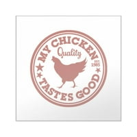 Cafeprespress - Moja piletina ima dobru naljepnicu za trgu - Square naljepnica 3 3