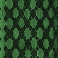 Ahgly Company Zatvoreni kvadrat Sažetak Smaragdno zeleni modernim prostirkama, 3 'kvadrat