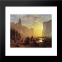 Yosemite Valley, Yellowstone Park uokviren Art Print Bierstadt, Albert