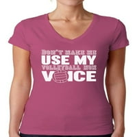 Žene me ne čine da koristim svoju odbojnu mamu glas V-izrez majicu Bijela