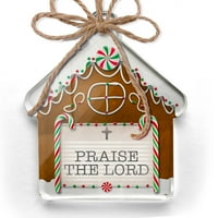 Ornament tiskan jednostrano pohvala Gospod Religiozni Uskrs Neutralni božićni neonblond