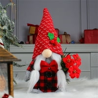 Veki Cherry Plish lutka za odmor Handmade Švedska plišani luck ornament Božićni ukras lijepi