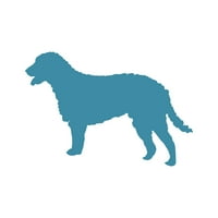 Curly obložena naljepnica naljepnica naljepnica naljepnica - samoljepljivi vinil - otporan na vremenske uvjete - izrađene u SAD - mnogo boja i veličina - pasji pas kućni ljubimac