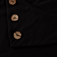Košulje s dugim rukavima za žene Crewneck Gumb Prednja modna jesen odjeća za žene Dukserice Pulover