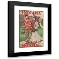 Bristow Adams Crni moderni uokvireni muzej umjetnički print pod nazivom - Indiana Normal