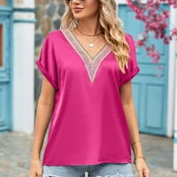 Zodggu plus Bluzes Majice za žene popust Vintage Trendy kratki rukav ženski vrhovi pune boje bluza Ljetna