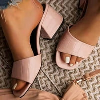 Ženske cipele na petu Papuče na ručnoj sandalama na otvorene i boje ženske modne ženske sandale ružičaste