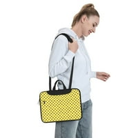 Bee Print torba za laptop za žene muškarci 15.6 Slim multifunkcionalni prijenosna futrola s naramenicama za školske poslovne putovanja