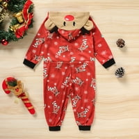 Božićna porodica podudaranje kombinezona pidžama jednodijelni momak tata djeca dječje dječje reho od