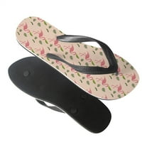 Biventing Store ženska ravna obuća Flip Flop & Ljetnje unutarnji vanjski flops Slatki flamingo uzorak