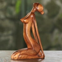 Follure Domaći ukrasi Yoga karoserija Rezbarenje drva Yoga Gimnastika Ljubitelji poklon Yoga Dekoracija