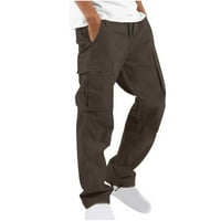 CLLios muške hlače velike i visoke casual hlače na otvorenim vojnim pantalonama koje trče kampovi teretni