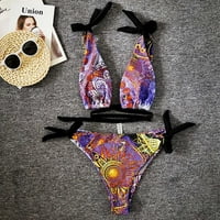 Tawop žene seksi nedovoljna s košnicama prugasti prugasti rezanci bez leđima bikini Split kupaći kostim seksi kupaći kostim za žene