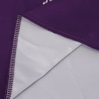 Uorcsa Birthday Summer Open Front Cardigan majica Štampana čipka za plaino ženski kaput ljubičasta