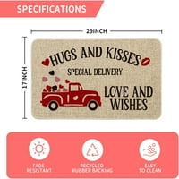 Zagrljaji i poljupci Posebni kamion za dostavu dekorativno otkorače, sezonski odmor za Valentinovo godišnjica