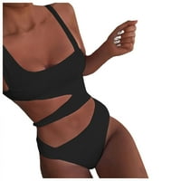 Ženski ljetni modni kupaći kostim seksi bikini na plaži kupaći kostim crna s