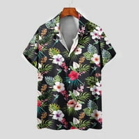 Caveitl Muška ljetna košulja, muška majica 3D tiskana Havajska majica Hayal Modna casual majica na plaži