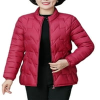 Grianlook dame obične čvrste boje dolje jakne elastična manžetna sa džepovima kaputi na otvorenom dugim