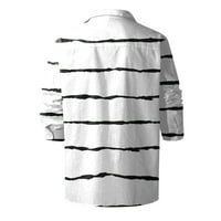 Hanas Fashion Casual Man majice Dizajnerska proljetna ljeto Muška Ležerne prilike 3D Halloween Tiskanje Havajska bluza s dugim rukavima
