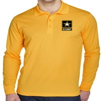 Muški logo Košulje za dugih rukava od američke vojske - crvena, 2xl