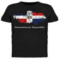 Dominikanska zastava, Grunge Style Majica Muškarci -Mage by Shutterstock, muško mali