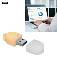 Cat Ear U disk Slatki pokloni Inovativni crtani USB2. USB Flash Drive Car U disk za laptop narandžasto
