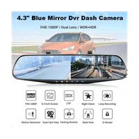 Car Dash Cam Vožnja za vožnju HD 1080P Zrcalo DVR Dash Cam Dual objektiv Video snimač Auto DVR Dash