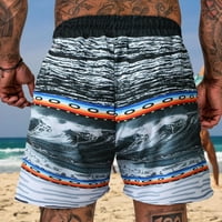 Muški kuhati trup kupaćih odijela Plaže kratke hlače Ispiši Y2K kratke hlače Ljetne kratke hlače Sivi