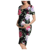 Zlekejiko trudnoća cvjetna mama haljina za majčinu ljetnu modnu žensku odjeću