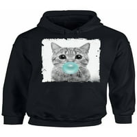 Newward Styles Nova tematska odjeća za životinje Mačka s gumom Hoodie Hoodie za žene Smiješne životinjske