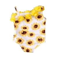 Asashitenel ljetni mali dječji djevojčici jednodijelni bikini kupaći kostim suncokretovoj leopard Printhusfuff