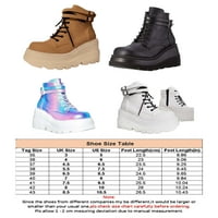 Gomelly Dame Boot Casual COATIONS cipele Zimske čizme protiv klizanja Žene žene crne SAD 6.5