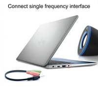 Grofry Audio kabel adapter fleksibilni stabilni signal 2-in priključni kabel za slušalice za laptop
