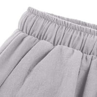 Teretne hlače za muškarce lijene labave pamučne konoplje Harlan hlače elastične struke crteže casual